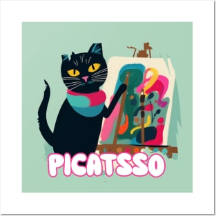 Picatsso cat Posters and Art